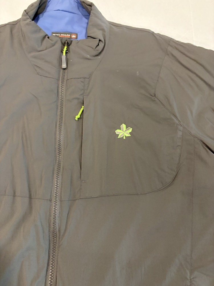 Peter Millar Men’s Puffer Coat Large Gray