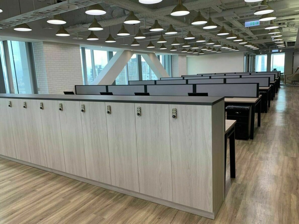 Combination Lock for Locker with Override key (silver)