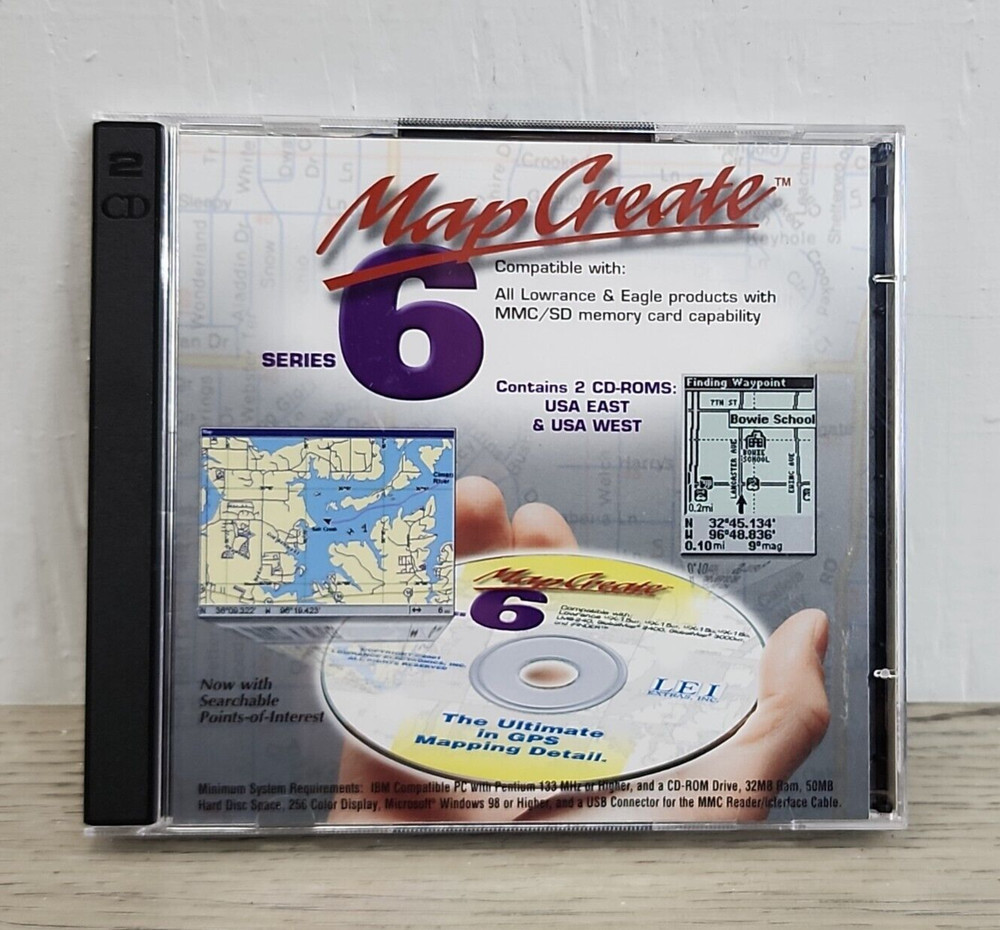 Lowrance iFinder Pro GPS+WAAS Receiver w/Manual - Includes Map Create 6 & Reader