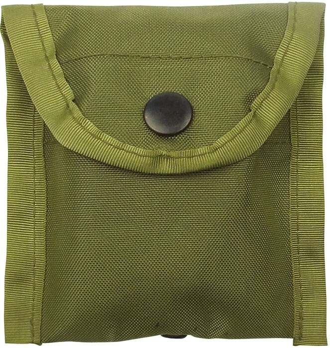 Olive Drab Nylon Compass Pouch With Belt Clip