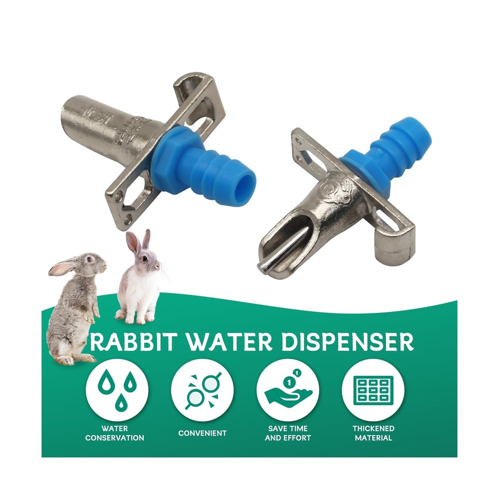 Automatic Rabbit Watering System Kit Include 10 Nipple Drinker Feed... Fast Ship