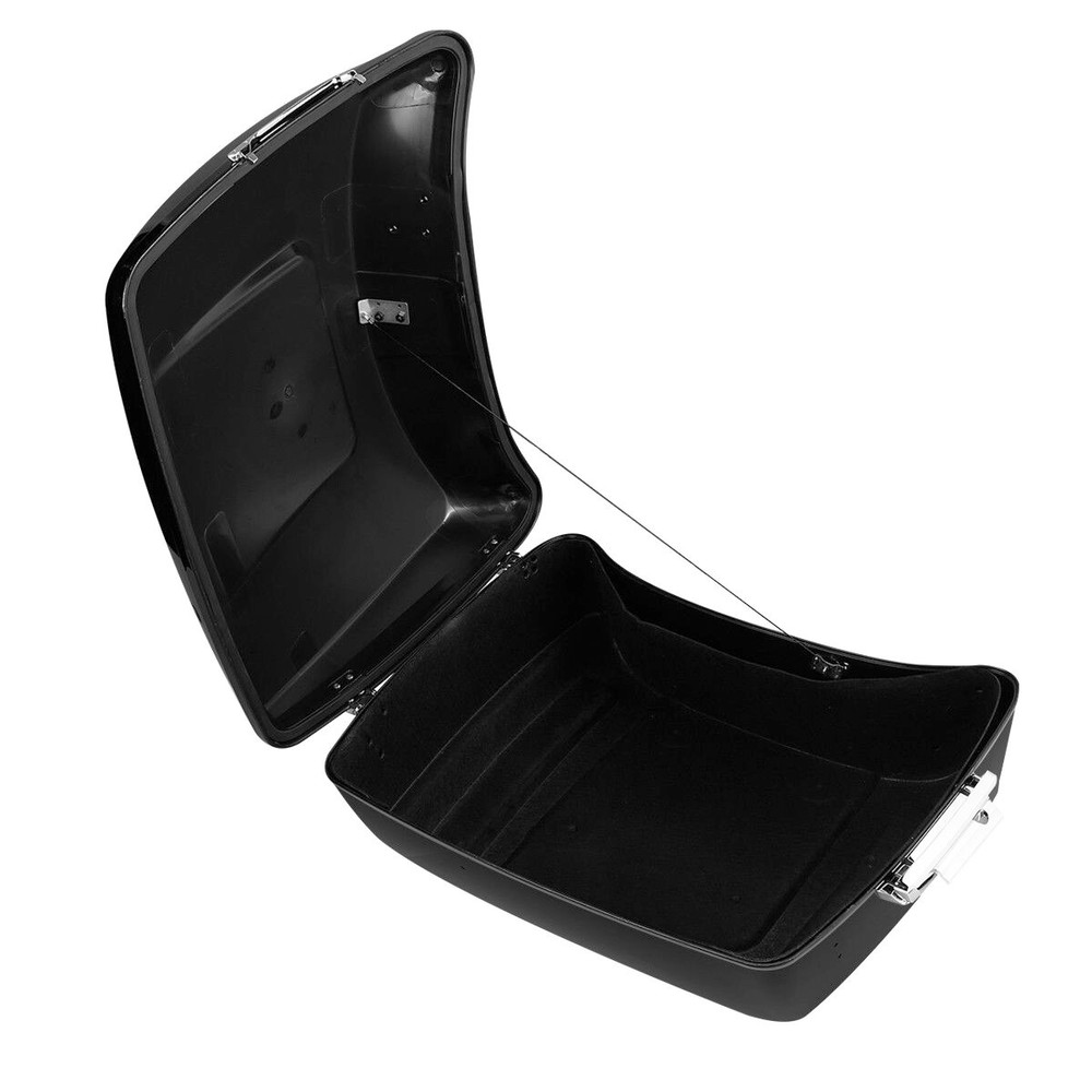 Black King Trunk Pad Mount Rack Fit For Harley Electra Glide 2014-2025