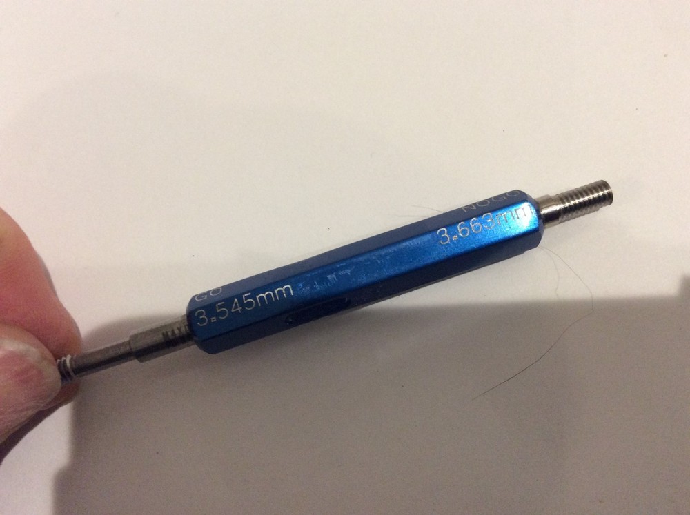 BALAX M4 X 0.7 6H Thread Gage GO NO GO