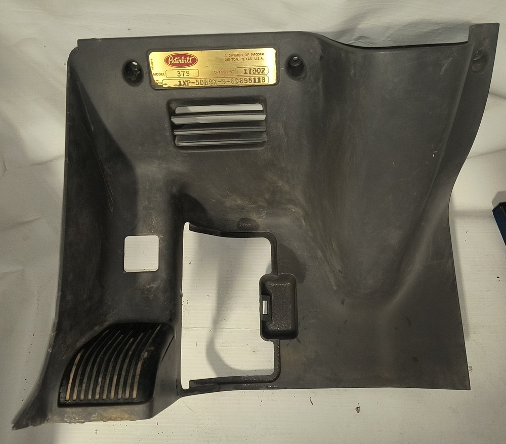 PETERBILT S60-6086-0281 TRIM-LEFT KICK PANEL GRAY ADJ COL