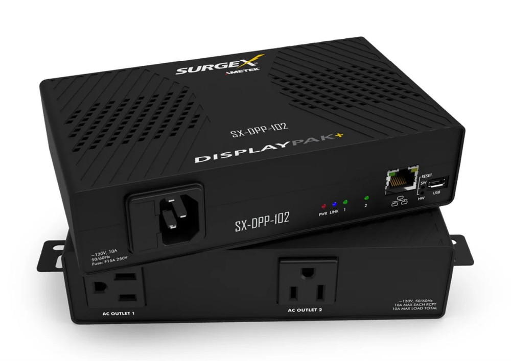 SurgeX SX-DPP-102 Surge Suppressor IP Multi-Stage 2 Outlet 10A