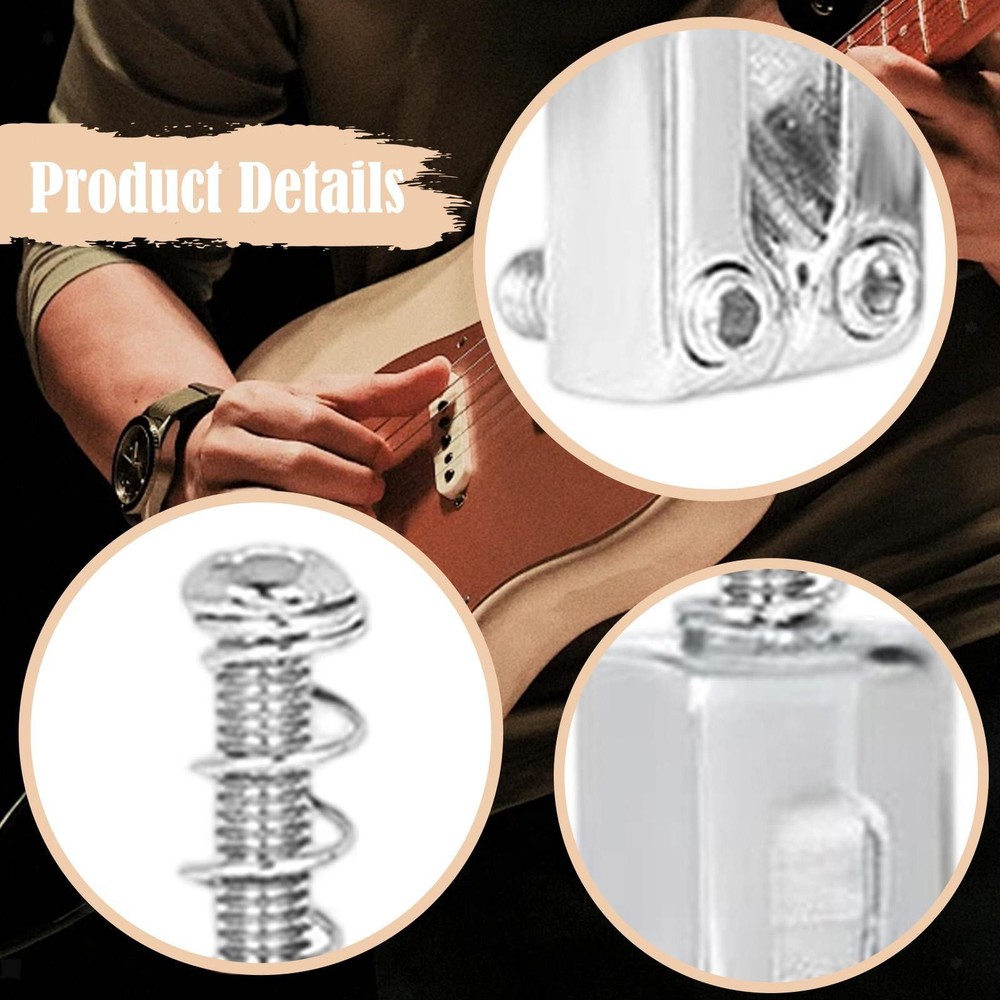 6Pcs Tremolo Bridge Saddles Structural Stability Components Professional