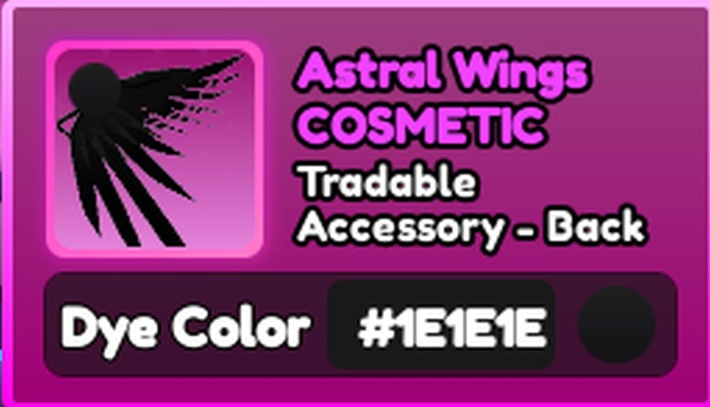 World Zero WZ - COSMETICS - #1E1E1E (BLACK) - ACCESSORY - BACK