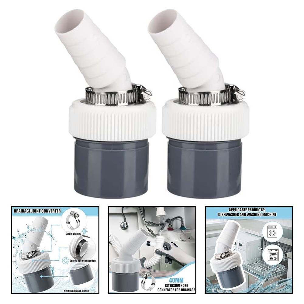 Quick Connect Drain Adapter for Washing Machine Input 1824MM 40MM Pipe