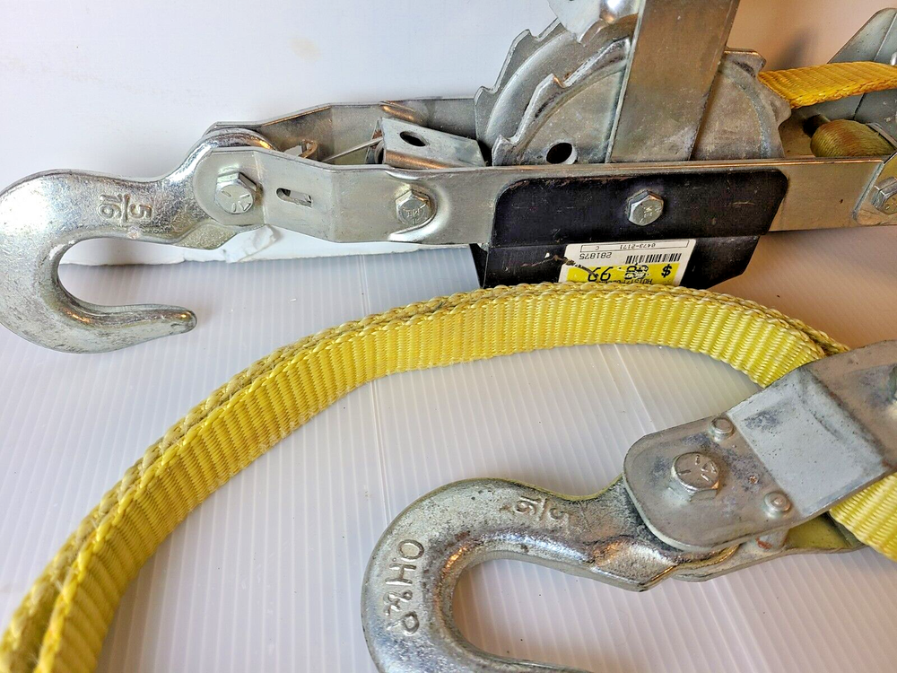 2 Ton Consumer Web Hoist Puller Winch Ratchet TT2-4W 2000 lbs lift/4000 lbs pull