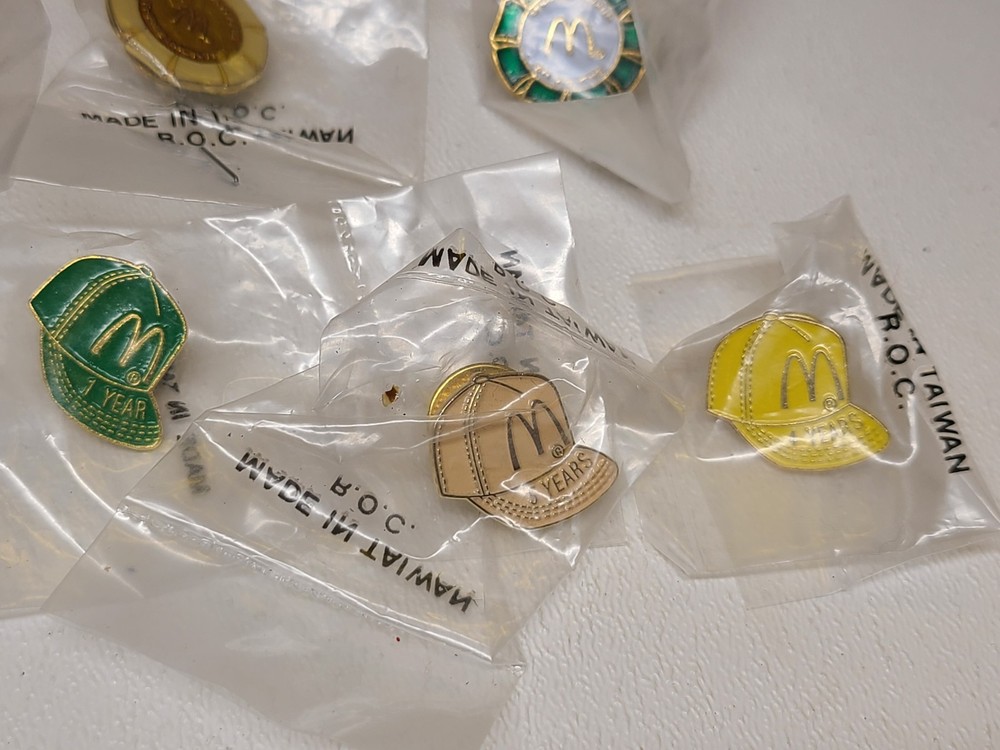 McDonald's 13 Service Crew Label Pins
