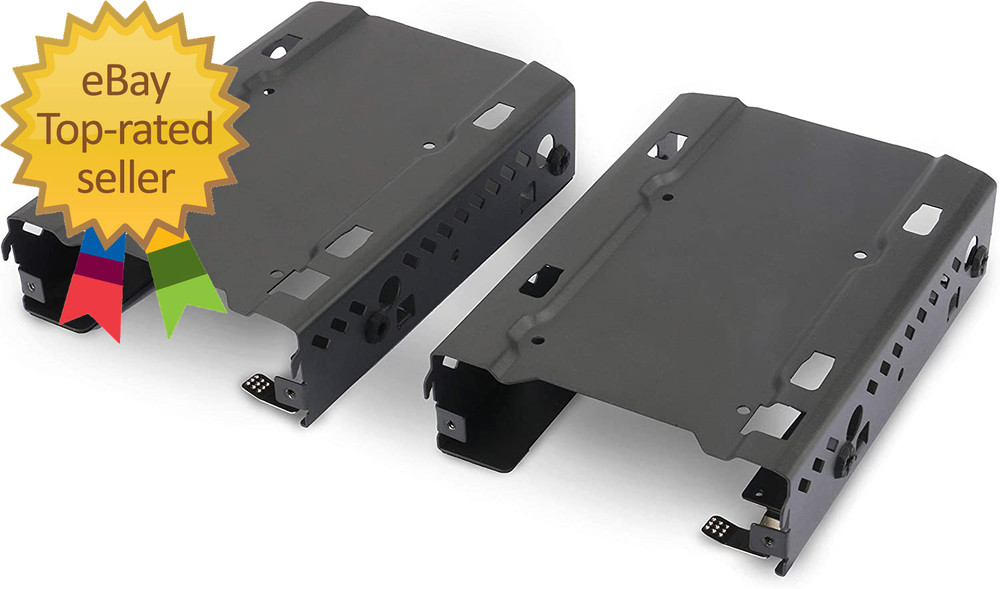 - Stackable 3.5" HDD Bracket Duo Pack Cases Ph-Hddkt_03 Black