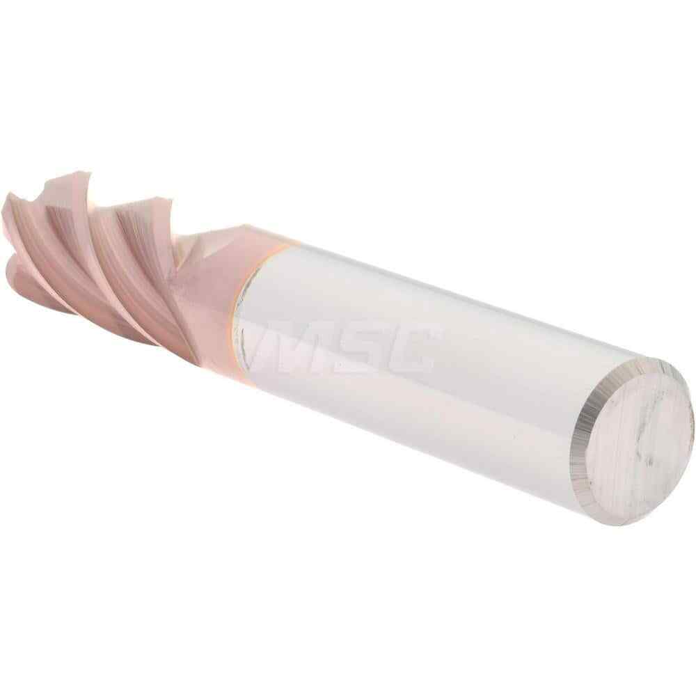 Accupro 1/2" Diam 4 Flute Single End Solid Carbide 1/8" Corner Radius End Mil...