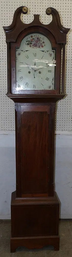 19TH CENTURY MAHOGANY TALL CASE CLOCK