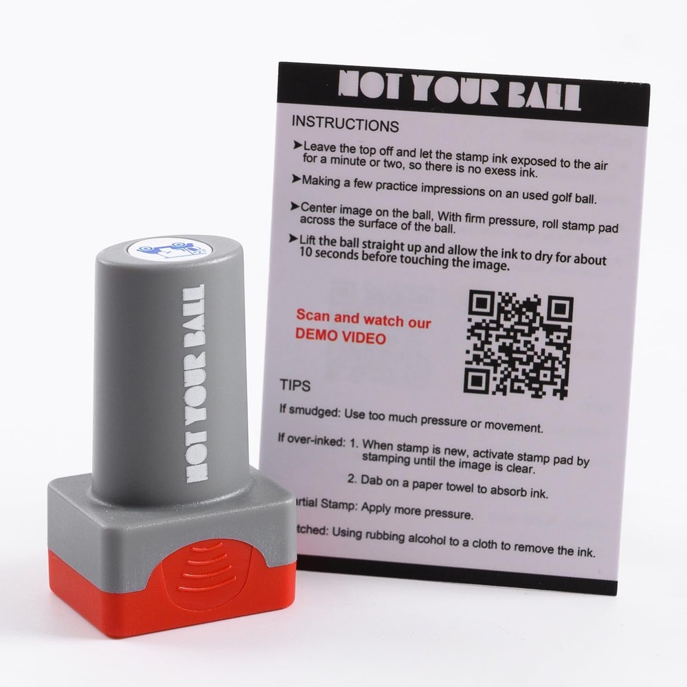 ZEETY Golf Ball Stamp, Stamper, Self-Inking Stamp ORCA