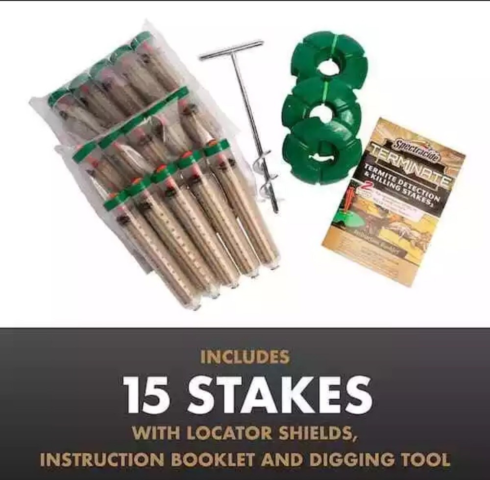 Terminate Termite Killing Stakes (15-Count) Trap Bait Insect Killer Bug Home