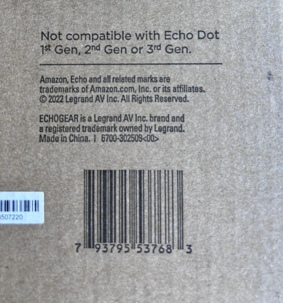 Made for Amazon Outlet Hanger, for Echo Dot (5th Gen). Not for Echo Dot Clock