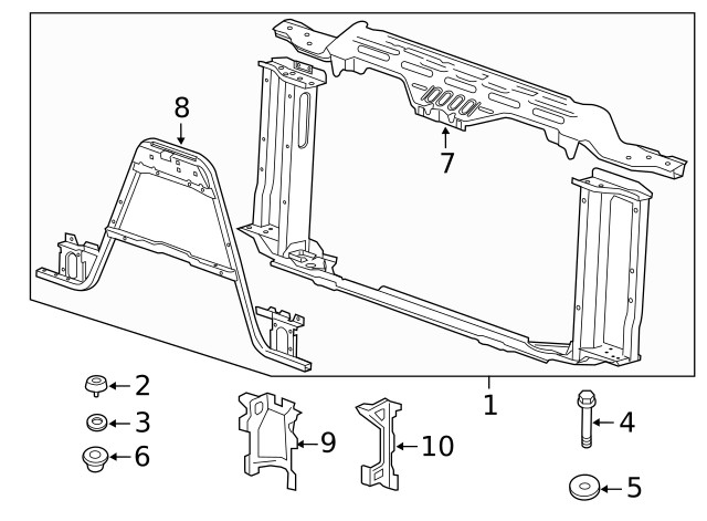 Genuine GM Hood Stop Bracket 25811768