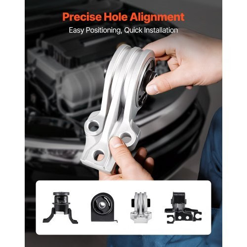 Engine Motor Mount and Transmission Mount Kit Replacement, Set of 4, Compatible