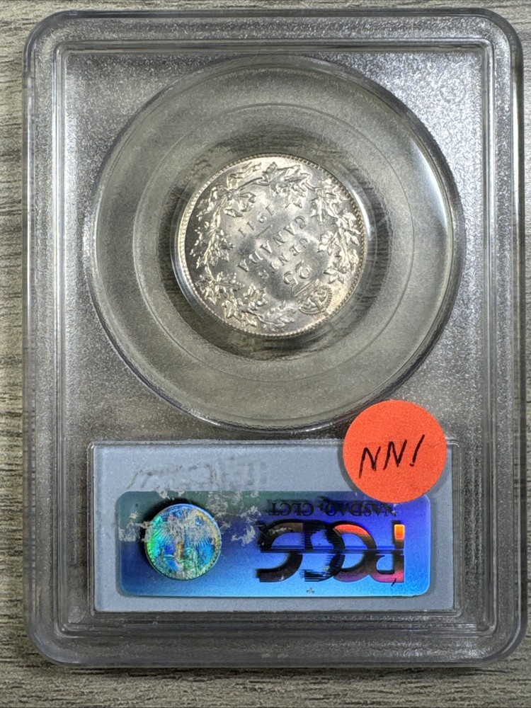 1911 Canada 25c PCGS MS64, Flashy White Example