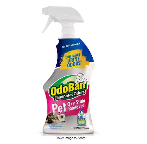 Pet Oxy Stain Remover Oxygen Activated Hydrogen Peroxide Pet Stain 32 oz.