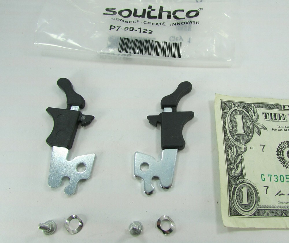 Pair Southco Ejector Latches w/Hardware Telecom Server Rack Faceplate P7-99-122