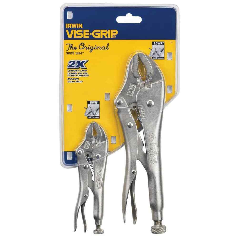 Irwin 2 Piece Locking Plier Set Comes in Display Card