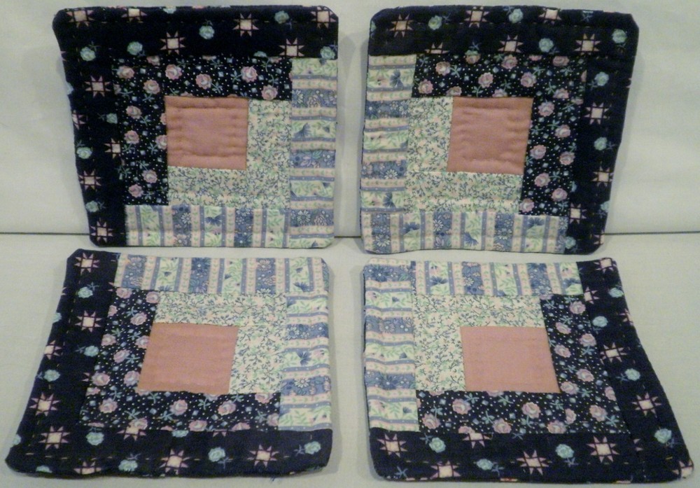4 Coasters Hot Pad Pot Holders Oven Mitts