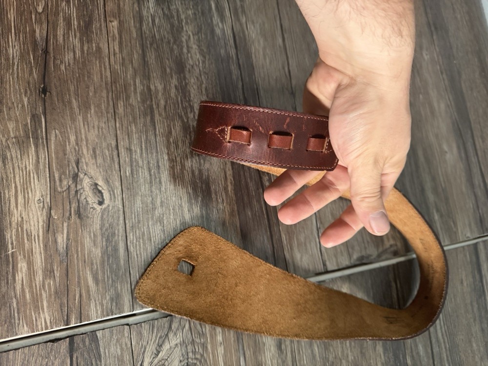 Eddie Bauer Guitar Strap Leather Nice Belt ?