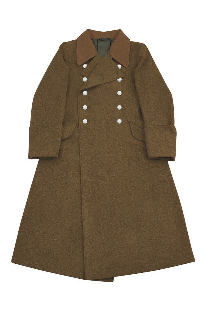 WW2 German Elite Officer Brown Wool Greatcoat