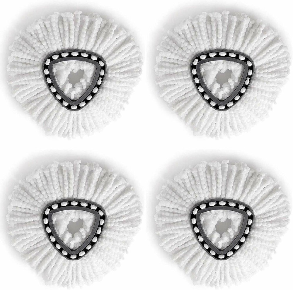 4x Replacement Microfiber Mop Head Easy Clean Wring Refill For O-Cedar Spin Mop