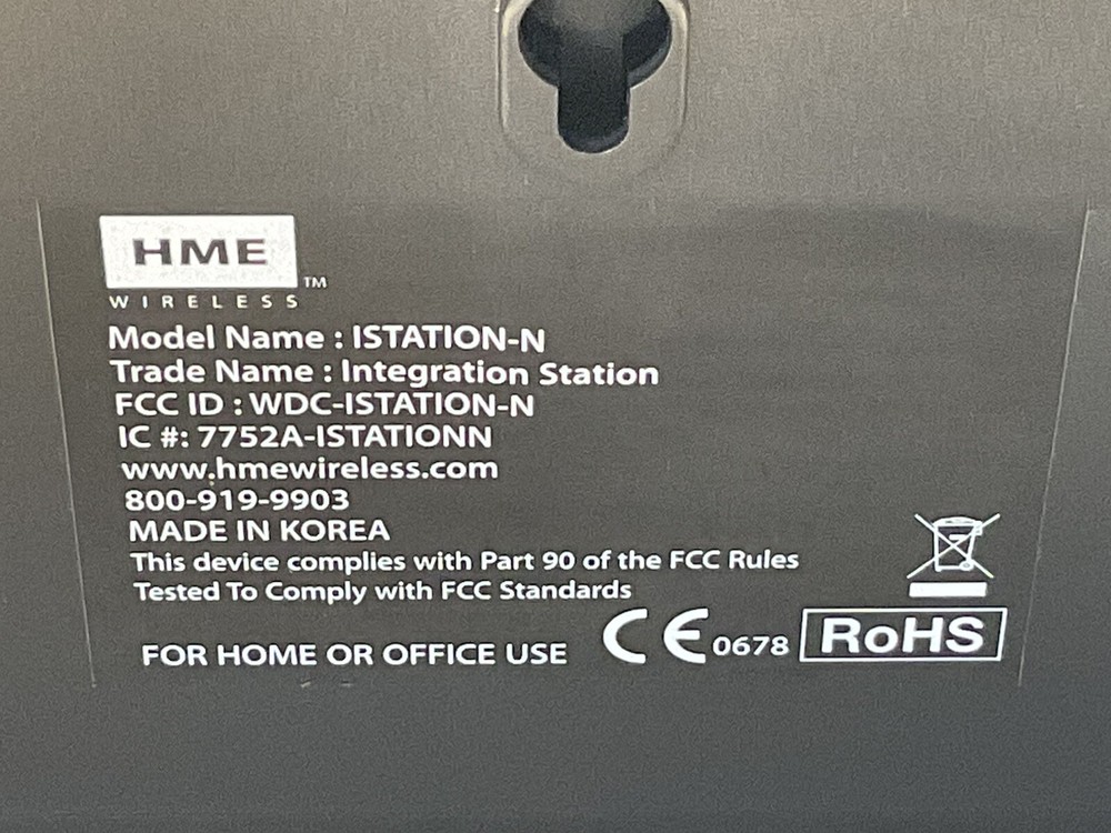 HME WIRELESS MASTER CONTROL INTEGRATION STATION PAGING/FRA197