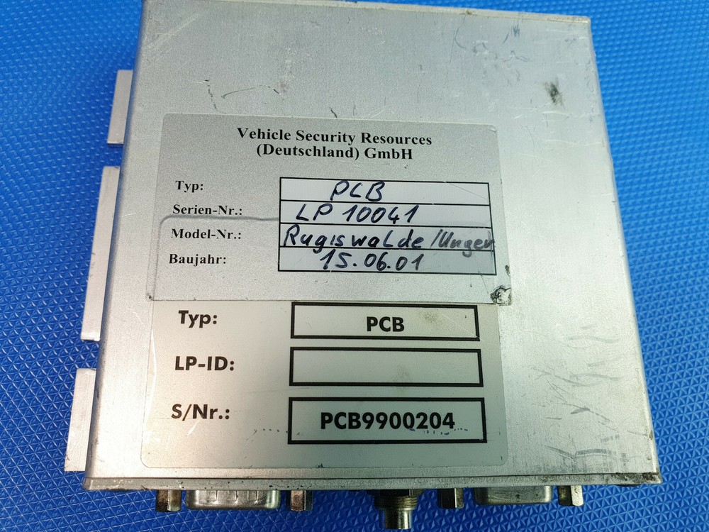 Vehiele Security Resources Type PCB Inc VAT