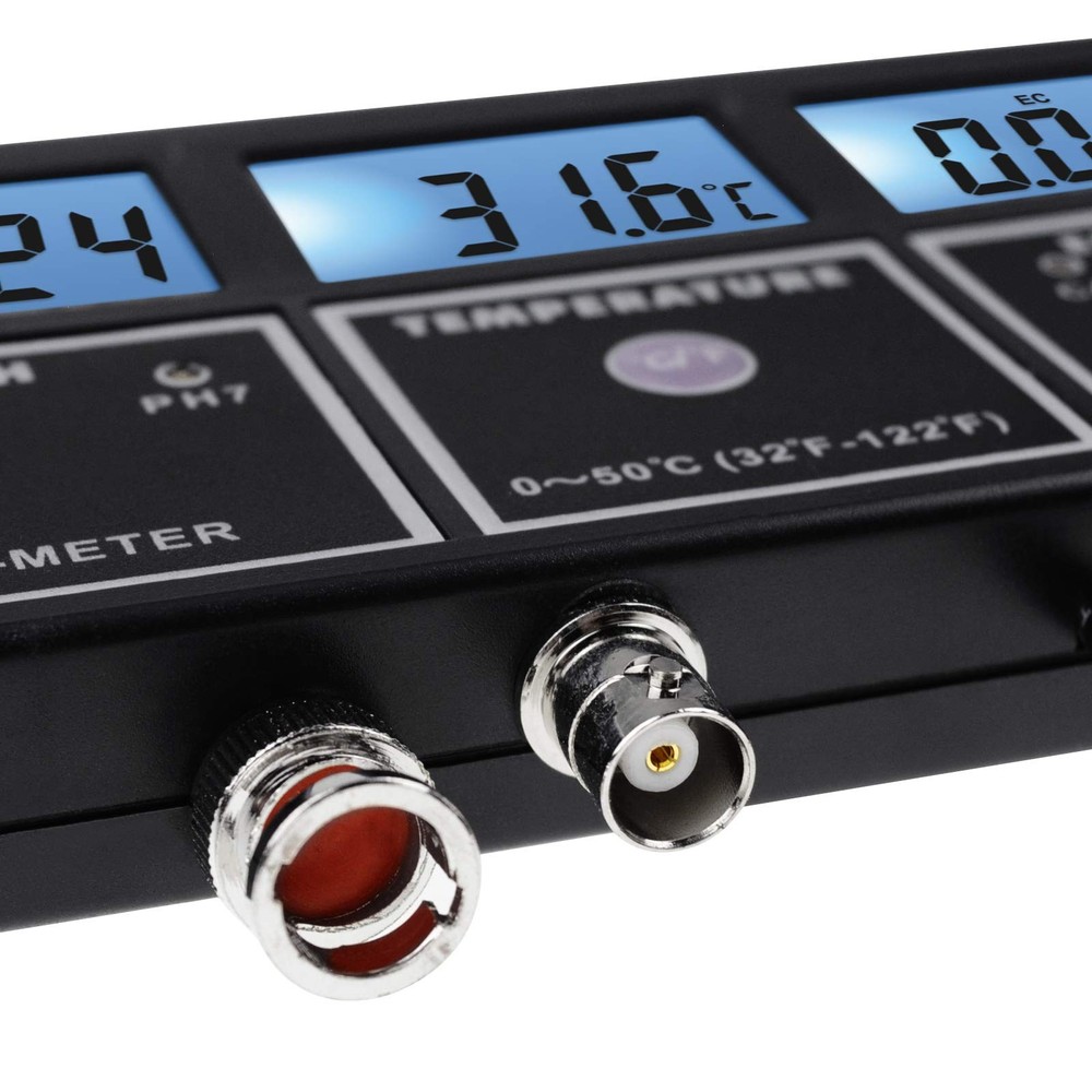 5-in-1 Water Quality Multi-Parameter PH EC CF TDS (ppm) Temperature Test Mete...