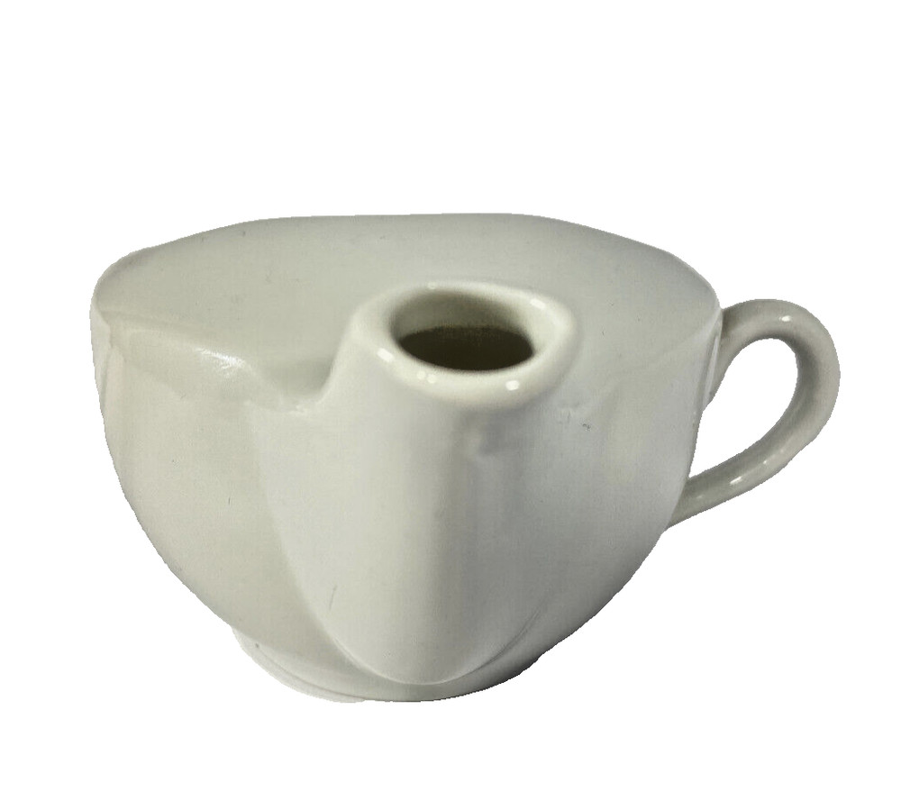 Creamer With Side Handle White