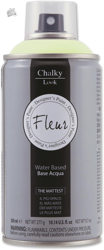 FLEUR Chalk Paint Spray, Extra Matte, Odorless Water, Multisuper