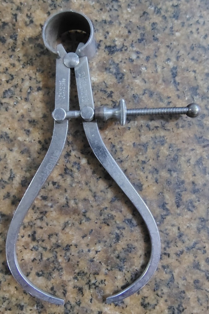 🗽 VINTAGE STARRETT 4" OD CALIPER