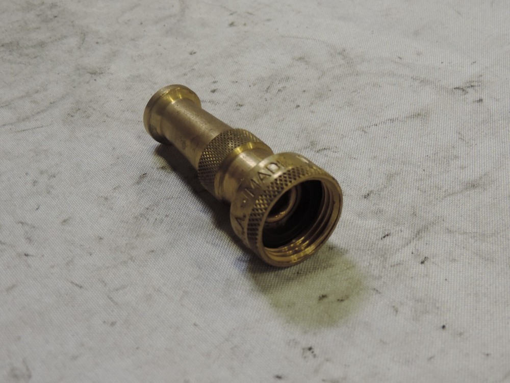LAP AN-12 3" Solid Brass Twist Type Hose Nozzle w/ Washer