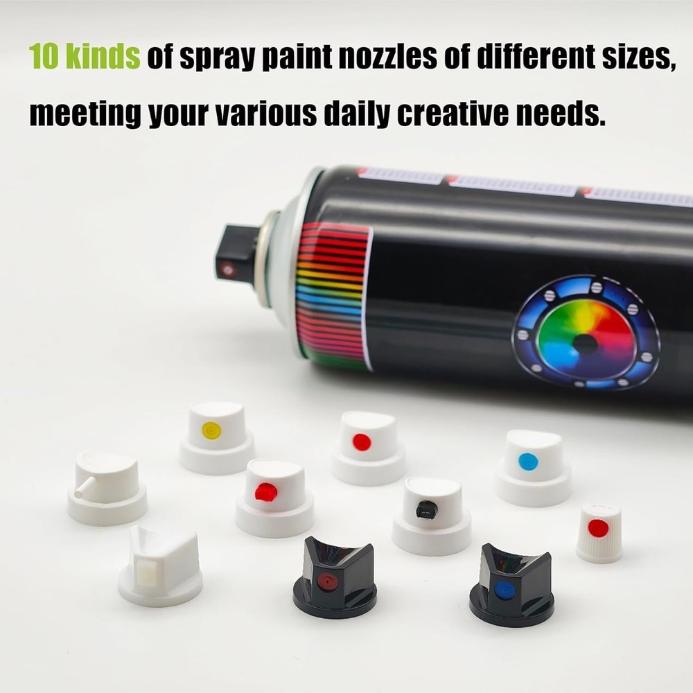 High-Quality Spray Can Nozzle Replacement – 10 Assorted Tips for Home Use