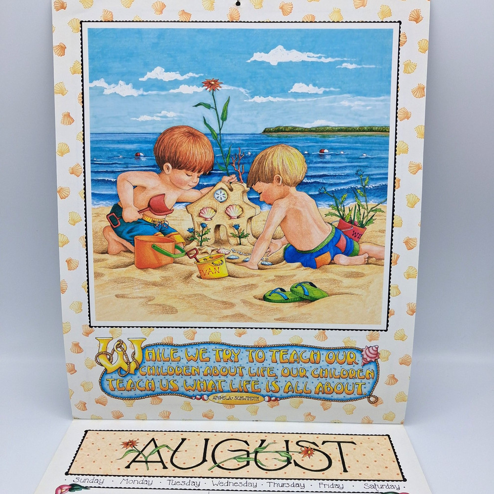 Mary Engelbreit Wall Calendar 2001 Complete Unmarked -Frame Pics, Use for Crafts