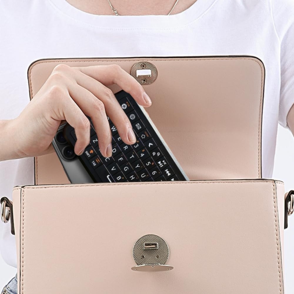 Winmax B1 Pro Mini Wireless Keyboard with Solid-State Retro Clicky Keycaps,84...