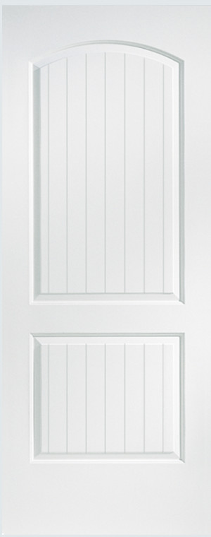 Santa Fe 2 Panel Arch Top VGroove Solid Core Molded Interior Doors Slabs&Prehung