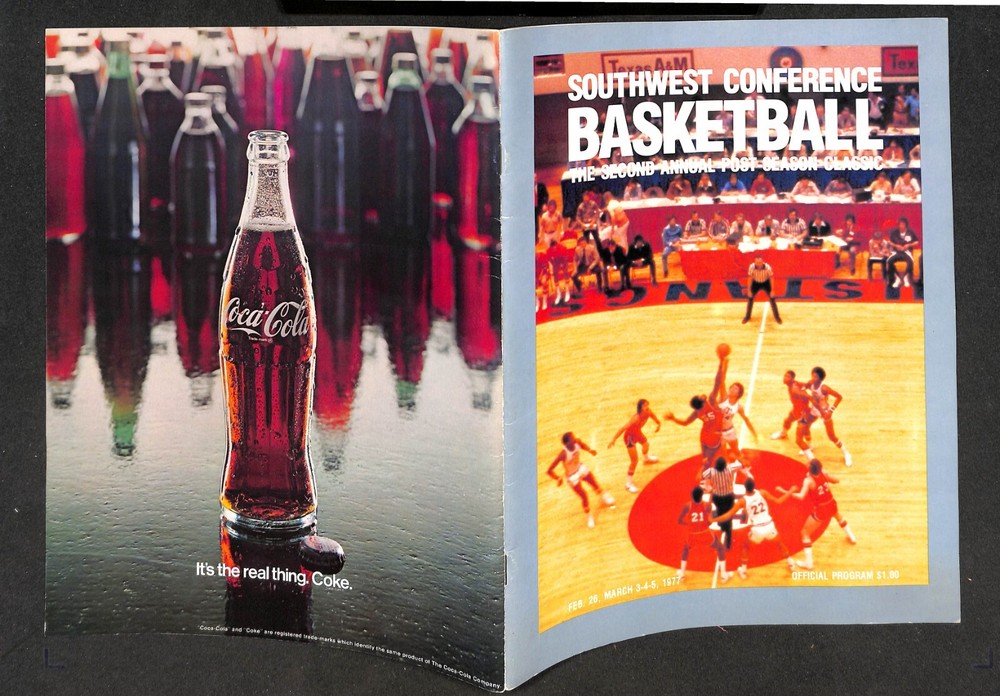 1977 SOUTHWEST CONFERENCE BASKETBALL PROGRAM