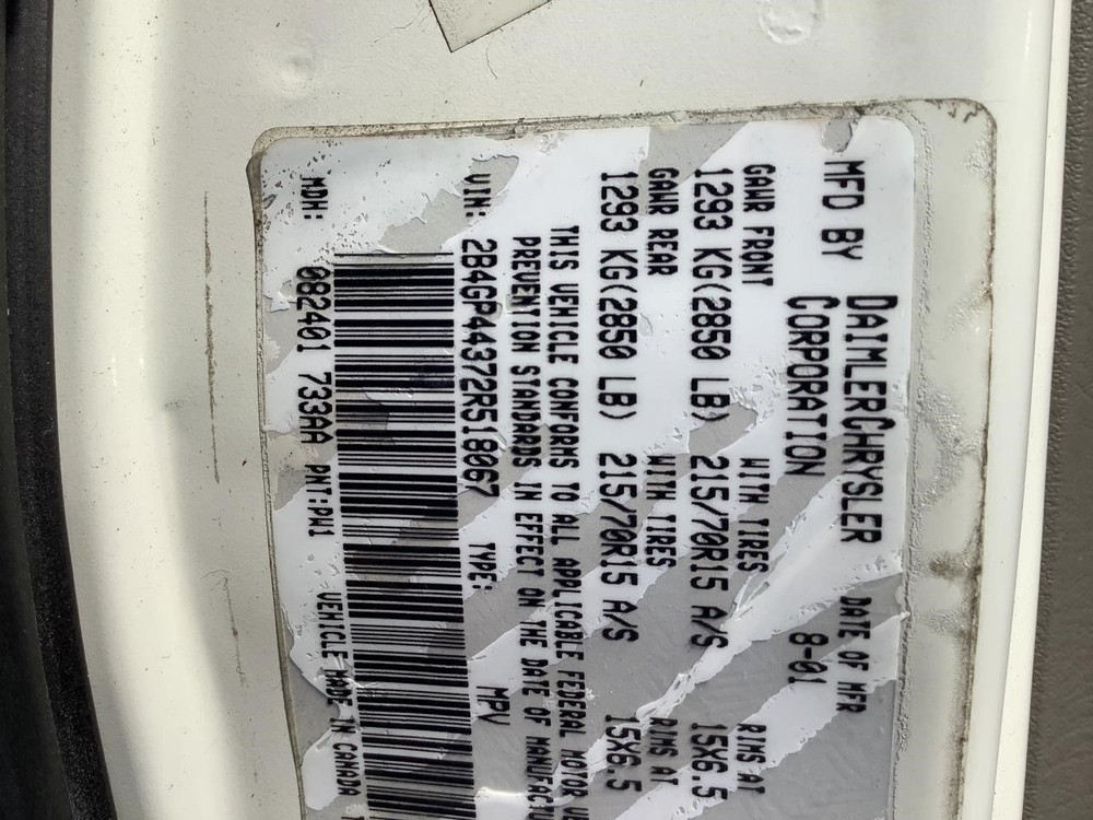 Used Fuse Box Engine fits: 2002 Dodge Caravan Grade A