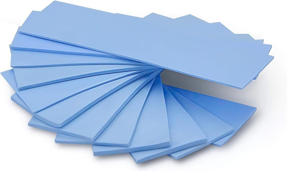 High Performance Silicone Thermal Pads - 12 Mixed Sizes for Efficient Cooling