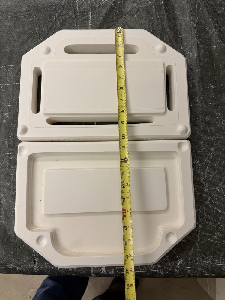 VINTAGE BOOTHE CERAMIC MOLD #1141 LARGE ADDRESS FRAME