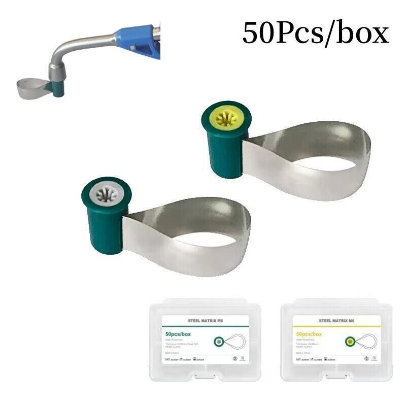 Dental Double-Side Reel Sectional Contoured Anatomically Matrix Band Knob Type