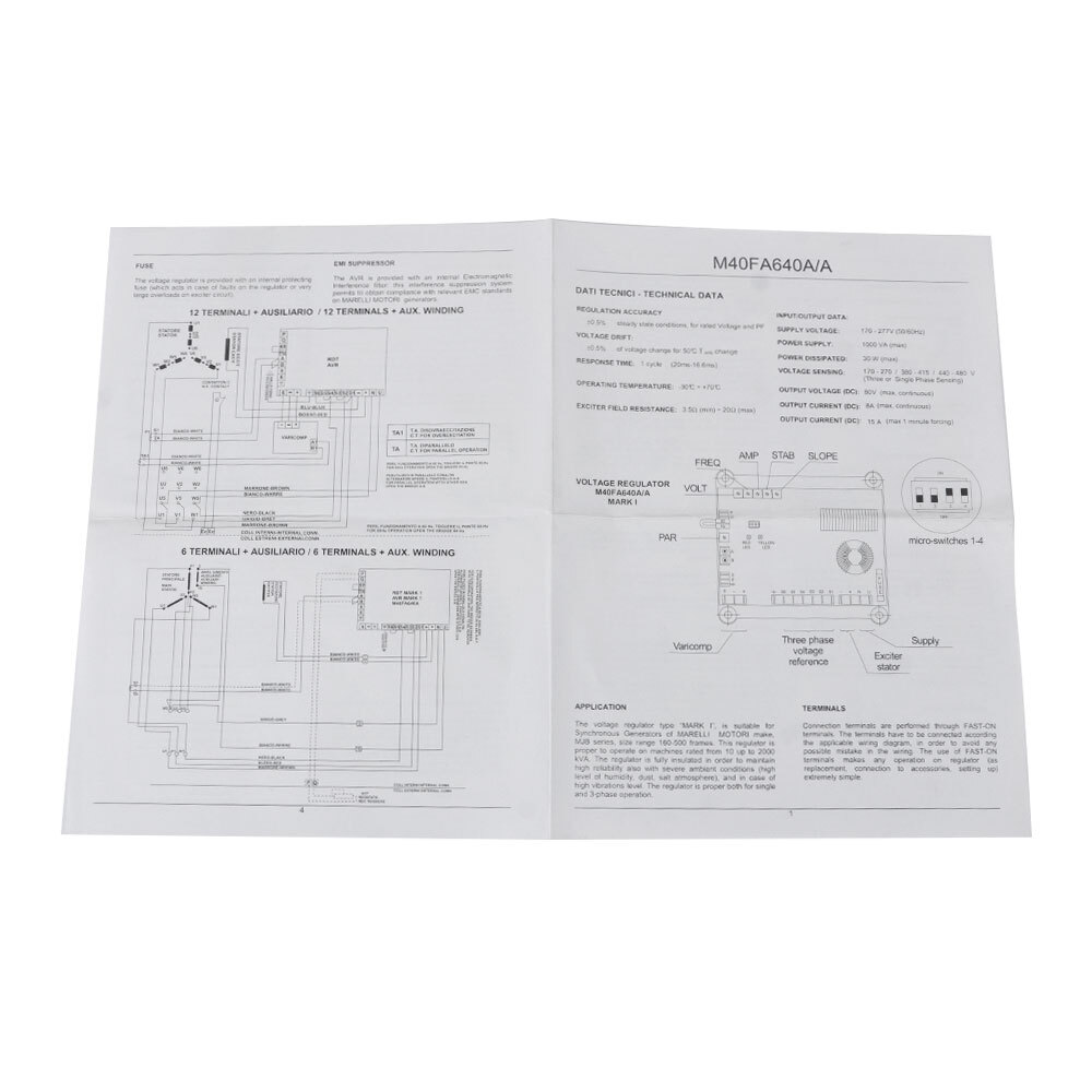 M40FA640A AVR for Automatic Voltage Regulator Generator Card Board