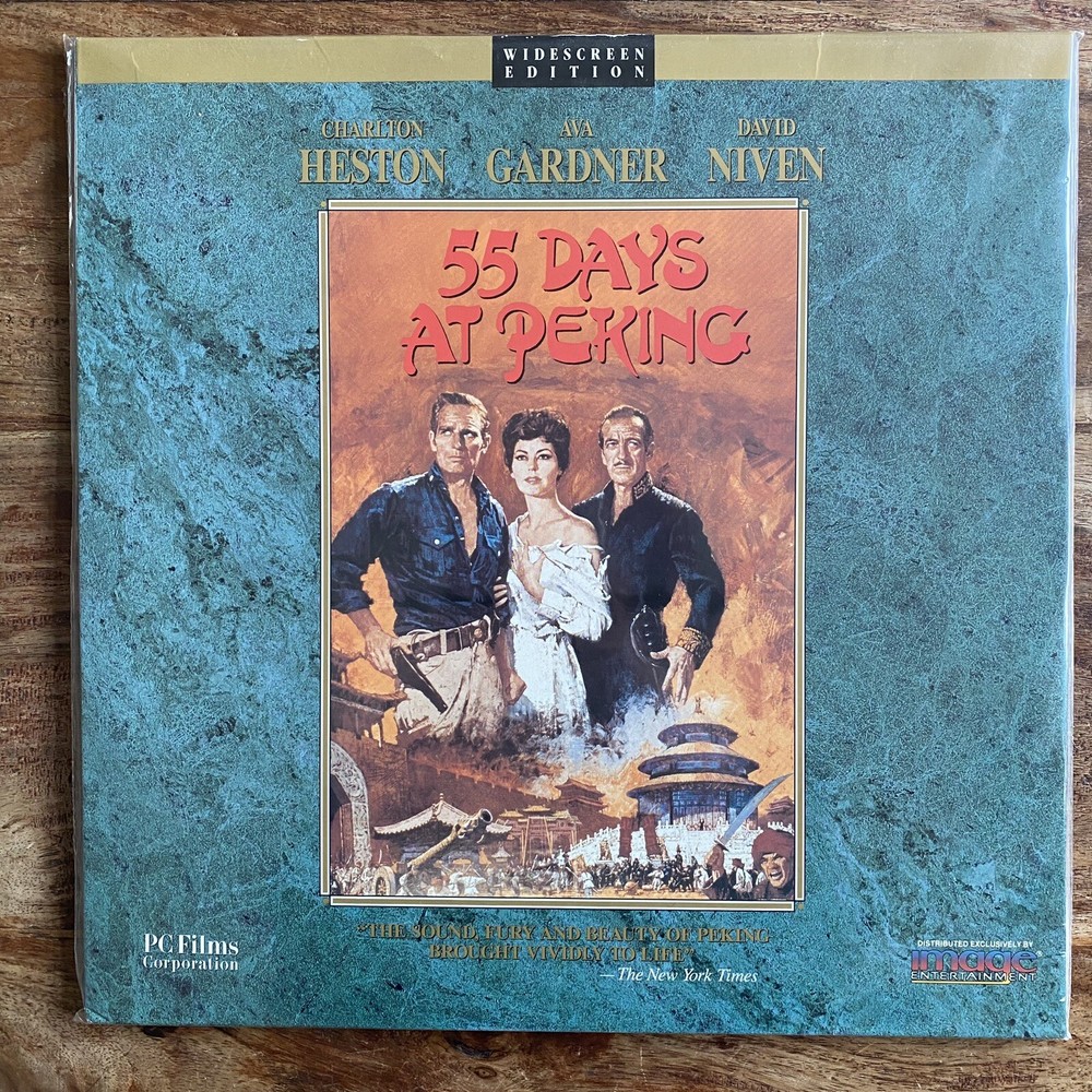 55 DAYS AT PEKING - AVA GARDNER     MINT LASERDISC