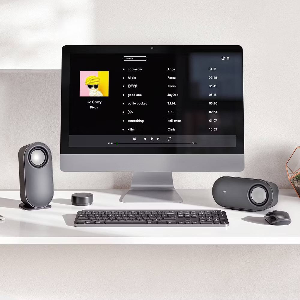 Logitech Z407 Bluetooth Computer Speakers and Subwoofer with Wireless Control: