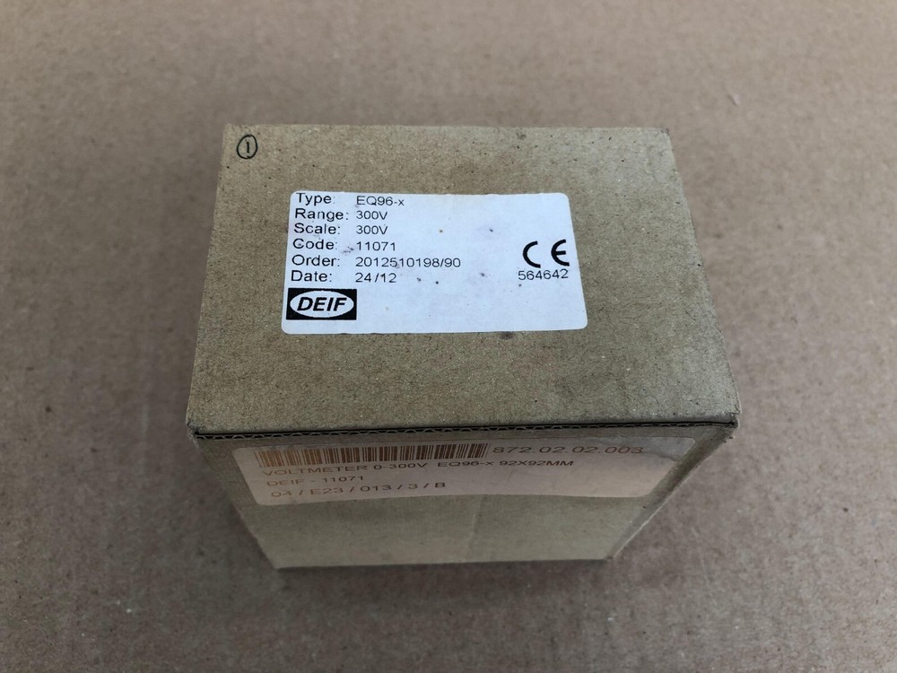 DEIF EQ96X VOLTMETER 564642 RANGE 300